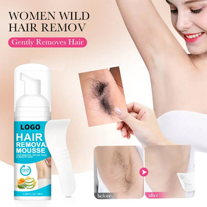 Mousse spray 100% naturelle à base de plantes personnalisée <span class=keywords><strong>pour</strong></span> l'<span class=keywords><strong>épilation</strong></span> du visage <span class=keywords><strong>épilation</strong></span> douce des <span class=keywords><strong>parties</strong></span> <span class=keywords><strong>intimes</strong></span> du corps <span class=keywords><strong>pour</strong></span> hommes femmes indolore - Product Image 1