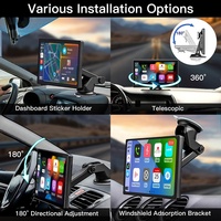 Autoradio MP5 sans fil 9 pouces avec CarPlay, lecteur DVD de voiture, écran CarPlay sans fil pour voiture, Bluetooth