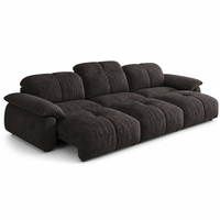 Canapé sectionnel moderne et simple 3 places avec chaise longue, structure robuste, mobilier de salon
