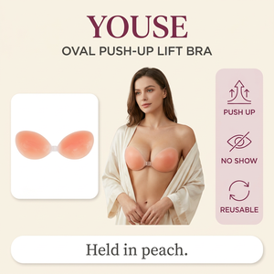 Reggiseno Adesivo Invisibile in Silicone <span class=keywords><strong>da</strong></span> Donna con Chiusura Frontale, Senza Spalline e Senza Schienale, Riutilizzabile, Effetto Push-Up, Sollevamento Seno, Sexy e Resistente al Sudore - Product Image 1