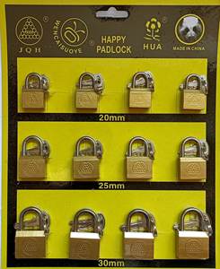 Candado de hierro con pintura de latón para equipaje, candado con lateral abierto, barato, para el mercado de <span class=keywords><strong>Yiwu</strong></span>, OEM, fábrica, muestras gratis - Product Image 2