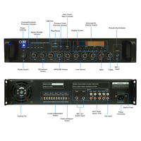 Amplificateur de puissance OEM 4 zones avec logo personnalisé, système de sonorisation PA haute puissance 150W-650W, amplificateur de mixage avec télécommande