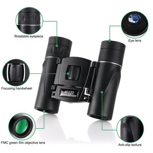 Jumelles de poche 40x22 haute définition compactes pour adultes et enfants, idéales pour le camping, la randonnée, les concerts, le théâtre, la chasse, cadeau - Product Image 5