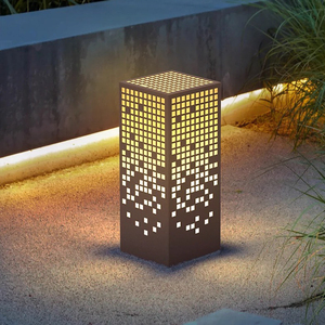 IP65 lampu taman LED luar ruangan tahan air lampu surya jalur bertenaga surya dan lampu tonggak rumput untuk jalur taman - Product Image 6
