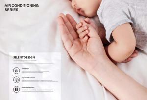 R410a <span class=keywords><strong>Inverter</strong></span> tiết kiệm năng lượng wifi kích hoạt mini chia AC đơn vị có tính năng tiên tiến hút ẩm và Turbo chế độ điều hòa không khí - Product Image 5