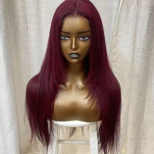 Parrucche HD Lace Front senza colla, capelli umani vietnamiti, ricci profondi e morbidi, 6*7, nero naturale, <span class=keywords><strong>biondo</strong></span>, lunghi e lisci - Product Image 2