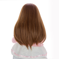 Haute qualité 24 pouces 60cm jolie fille avec des cheveux longs silicone reborn bébé poupées moules pour cadeau de fille