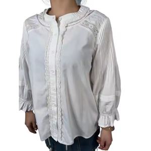 Blusas y Camisas Elegantes de Oficina para Mujer, Diseño Nuevo, Casual, Manga Larga, Verano, Bordadas - Product Image 3