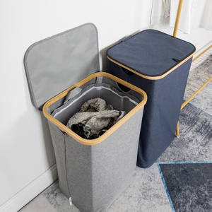 Cesto plegable de bambú para almacenamiento de <span class=keywords><strong>ropa</strong></span> <span class=keywords><strong>sucia</strong></span>, para <span class=keywords><strong>armario</strong></span> y <span class=keywords><strong>baño</strong></span>, MTS - Product Image 1