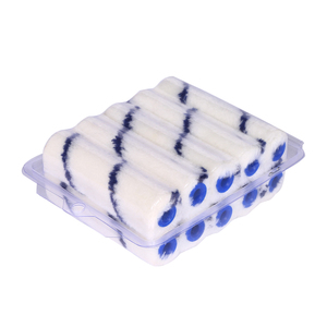 Rouleau de peinture miniature industriel DIY OEM en acrylique à rayures bleues de haute qualité de 4 pouces - Product Image 3