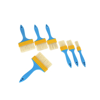 Brosse de nettoyage pour barbecue en nylon à manche plastique, résistante aux hautes températures, anti-chute de poils, vente en gros