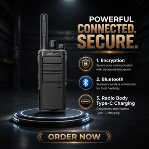 Radio Digital QUANSHENG MX8 UHF, <span class=keywords><strong>Walkie</strong></span> <span class=keywords><strong>Talkie</strong></span> DMR de Doble Modo, Grabación Digital/Analógica, 8000 Horas, IP68, Radio Bidireccional <span class=keywords><strong>con</strong></span> GPS - Product Image 1