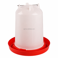 Nouveau Distributeur d'Eau et de Nourriture Automatique Agricon 4L pour Volailles, en PE et PP de Qualité Alimentaire, Non Toxique, Économiseur d'Eau, Anti-Déversement pour Poulets, Canards, Poulets de Chair