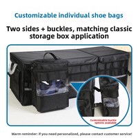Boîte de rangement pliable multifonctionnelle pour coffre de voiture en tissu Oxford, fabriquée en Chine