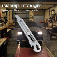 Couteau utilitaire télescopique avancé de 18mm personnalisable OEM multifonctionnel coupe industrielle couteau pratique acier à haute teneur en carbone