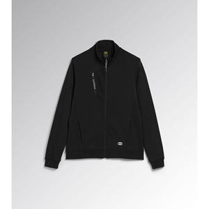 Sweat-shirt Diadora Fz Athena Noir XL en coton brossé et mélange de polyester, vêtement de sécurité réfléchissant - Product Image 1