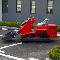Mini-chargeuse compacte professionnelle YGZG 500 kg certifiée EPA avec moteur B&S, largeur de travail 1100 mm, pour projets d'aménagement paysager en Amérique du Nord
