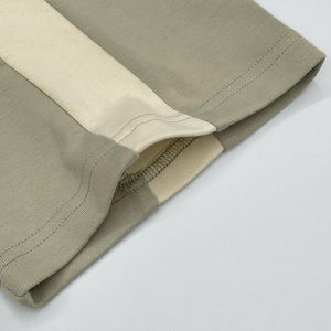 Venta al por mayor de camisetas deportivas de retazos con diseño de línea y logotipo impreso personalizado - Product Image 6