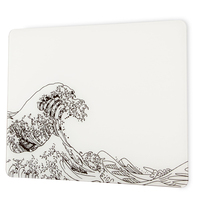 Verre carré personnalisé, mignon, dessin animé japonais, écologique, anti-rayures, surface imperméable, facile à nettoyer, protège contre les déversements et la sueur