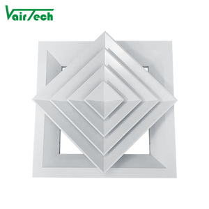 Hvac Trần khuếch tán không khí có thể tháo rời khuếch tán vuông <span class=keywords><strong>4</strong></span> Cách đăng ký vuông - Product Image 4