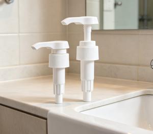 Bomba dosificadora de plástico blanca 28/410, de presión suave, a prueba de fugas, con cabezal de rosca para loción de manos, champú, ducha, botella de plástico para cosméticos. - Product Image 2
