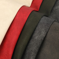 Bon Prix 75% polyester 25% PU Tissu Manteau De Fourrure En Cuir Végétalien En Gros Faux Pu Cuir Tissu pour Sac De Messager