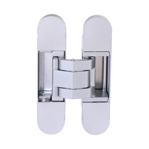 Bisagra de puerta oculta de zinc satinado cromado, ajustable en 3D, de alta resistencia para puertas planas - Product Image 5