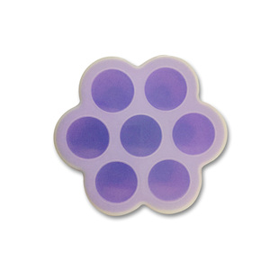 Amazon Venta caliente 7 cavidad de huevo de silicona <span class=keywords><strong>muerde</strong></span> molde con tapa para comida de bebé congelador bandeja - Product Image 1