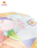 Libro de aprendizaje para niños de alta calidad, personalizado, cosido con hilo, de tapa blanda, para fines educativos