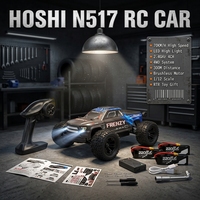 HOSHI N517 Frenzy, Auto RC sin Escobillas 1/12, 70KM/H, Alta Velocidad, 4WD, Todoterreno, Monster Truck, Vehículo Profesional DIY, Modelo RTR para Aficionados