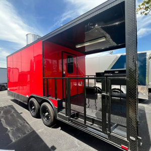 Mobile BBQ <b>Trailer</b> Double Axle Catering <b>Trailer</b> Outdoor Cooking <b>Concession</b> <b>Trailer</b> for Smoker Food Business - Product Image 1