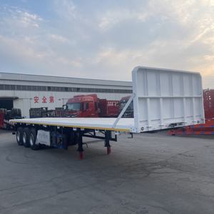 Meilleur Prix Vercoe 30 40 50 Tonnes 2 3 4 Essieux Semi-Remorque Plateau Conteneur 48 Ft 40 Ft 20 Ft à Vendre - Product Image 3