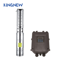 Pompe submersible solaire haute performance 1 CV 3 pouces pour puits, idéale pour l'irrigation agricole extérieure et l'alimentation en eau résidentielle