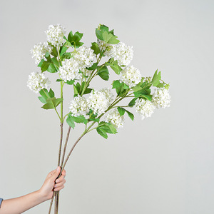 Flor Artificial de Hortensia de 5 Cabezas, Verde, de Seda, para Decoración de Bodas, Hogar, Arreglos Florales en Jarrones - Product Image 3