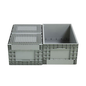 <span class=keywords><strong>Caisse</strong></span> logistique pliable en PP 600*400, empilable, sans couvercle, bleu-gris, en <span class=keywords><strong>plastique</strong></span>, pour entrepôt et manutention logistique - Product Image 3