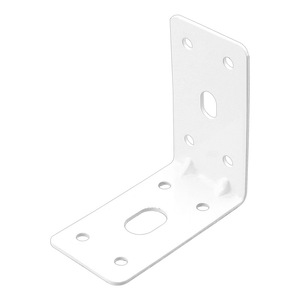 Support d'angle en L en acier au carbone, peinture laquée blanche, durable, pour meuble mural de salle de bain - Product Image 3