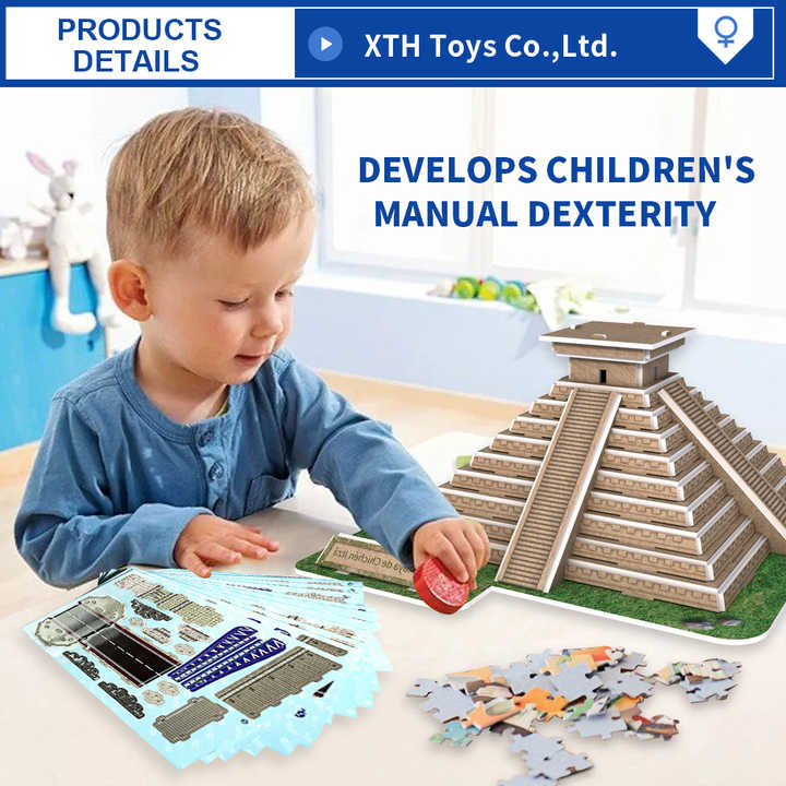 Accept OEM ODM Diy Gift Toy Complex Paper Model World Famous Building ...