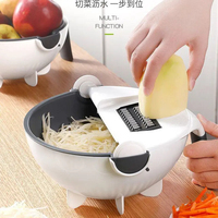 Populaire Keuken Multi-Functionele Shredder Nat Fruit Afvoermand Messnijder Handleiding 5 In 1 Snijmachine Groenterasp
