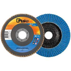 Disco de Lijado Ttake Blueforce de 115 mm P100 con Fibra de Zirconio para Lijar Metal - Product Image 1