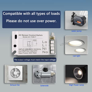 Interruptor Táctil Empotrado/Penetrante <span class=keywords><strong>de</strong></span> Materiales, 400W AC110-220V para Gabinete, Armario, Escritorio. Oculto detrás <span class=keywords><strong>de</strong></span> un panel <span class=keywords><strong>de</strong></span> madera. - Product Image 5