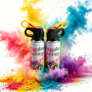 Polvo de Color Holi en Aerosol de 100g en Lata de Hierro - Aerosol de Polvo de Almidón de Maíz Colorido para Eventos Escolares y Festivales - Product Image 2