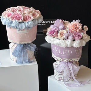 Papel de embalaje de flores de nudo de lazo de color sólido impermeable <span class=keywords><strong>para</strong></span> envolver Ramos y embalaje de regalos - Product Image 5