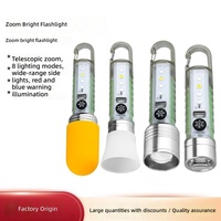 Lampe torche portable multifonctionnelle rechargeable LED+COB haute luminosité pour extérieur, camping et situations d'urgence