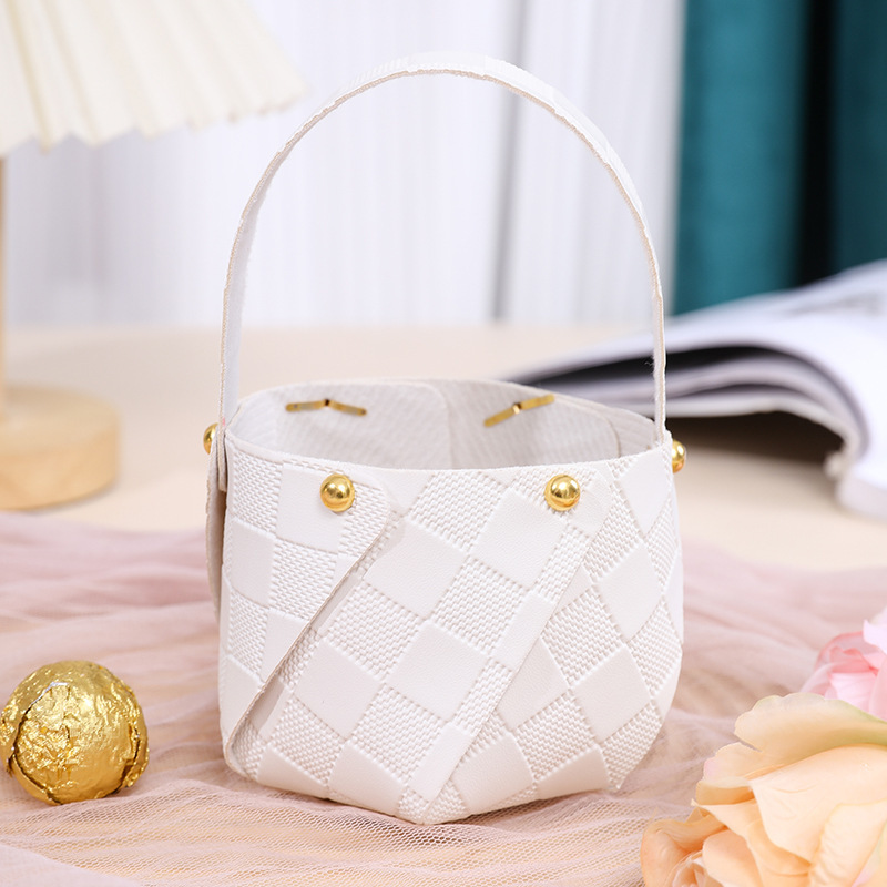 White leather bucket