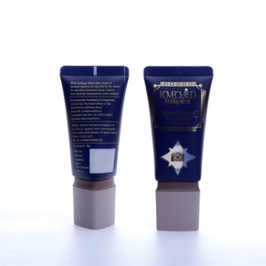 Tube souple vide en PE de 50 ml pour crème pour les lèvres et les yeux, avec impression offset et bouchon à vis trigonal, idéal pour crème BB et crème pour les mains - Product Image 2