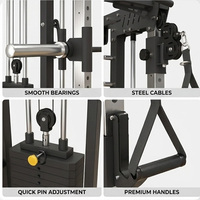 Rack de musculation commercial à vente chaude, cage multifonctionnelle, machine Smith, salle de sport à domicile, utilisation intérieure unisexe, entraîneur de croisement de câbles
