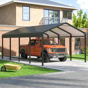 <span class=keywords><strong>Abri</strong></span> de voiture en métal 12x20 pieds avec base renforcée, garage extérieur robuste, <span class=keywords><strong>abri</strong></span> de voiture galvanisé pour pick-up, bateau, voiture et tracteurs - Product Image 1