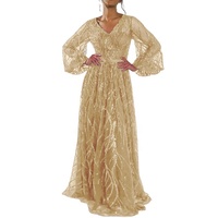 Robe de soirée élégante pour femmes avec imprimé floral long robe de banquet de belle fille avec décoration en dentelle nouveau tempérament