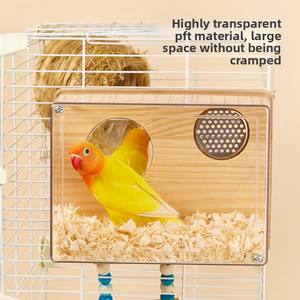 Boîte d'élevage de nichoir transparente pour perroquets perruche inséparable-nid suspendu interne et externe fournitures pour petits animaux - Product Image 2