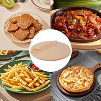 Papel Antiadherente para Freidora de Aire, para Hornear, Asar y Cocinar, Material Seguro para Alimentos